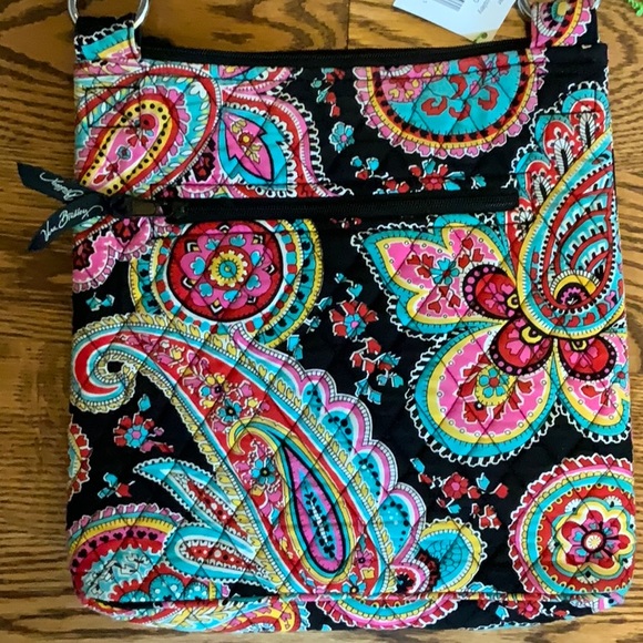Vera Bradley Parisian Paisley Hipster Crossbody Bag Quilted NWT Purse - Picture 9 of 9